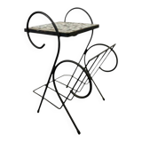 Vintage side table with tiles / plant table / bedside table