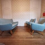 Rare 50s Swedish salon Restored for its rental in the film "Little Nicolas ,2021"