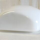 Large opaline globe ceiling light - 1960s