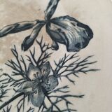 19th century pedestal plate Iron Earth