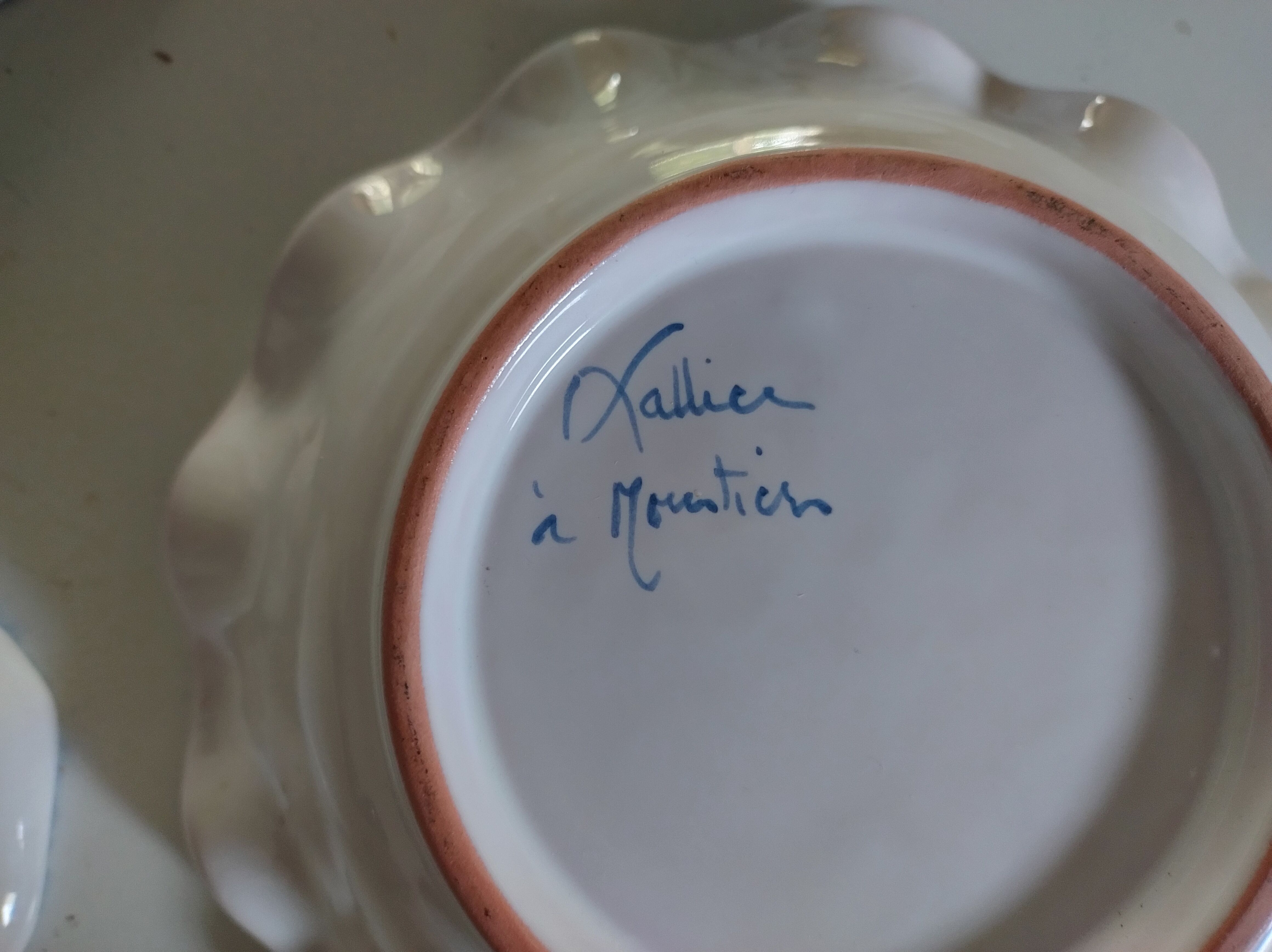 Set of Moustiers ceramics