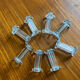Set de 8 porte couteaux vintage en verre 1960