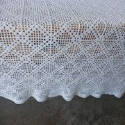 Dessus de lit ancien en crochet fait main
