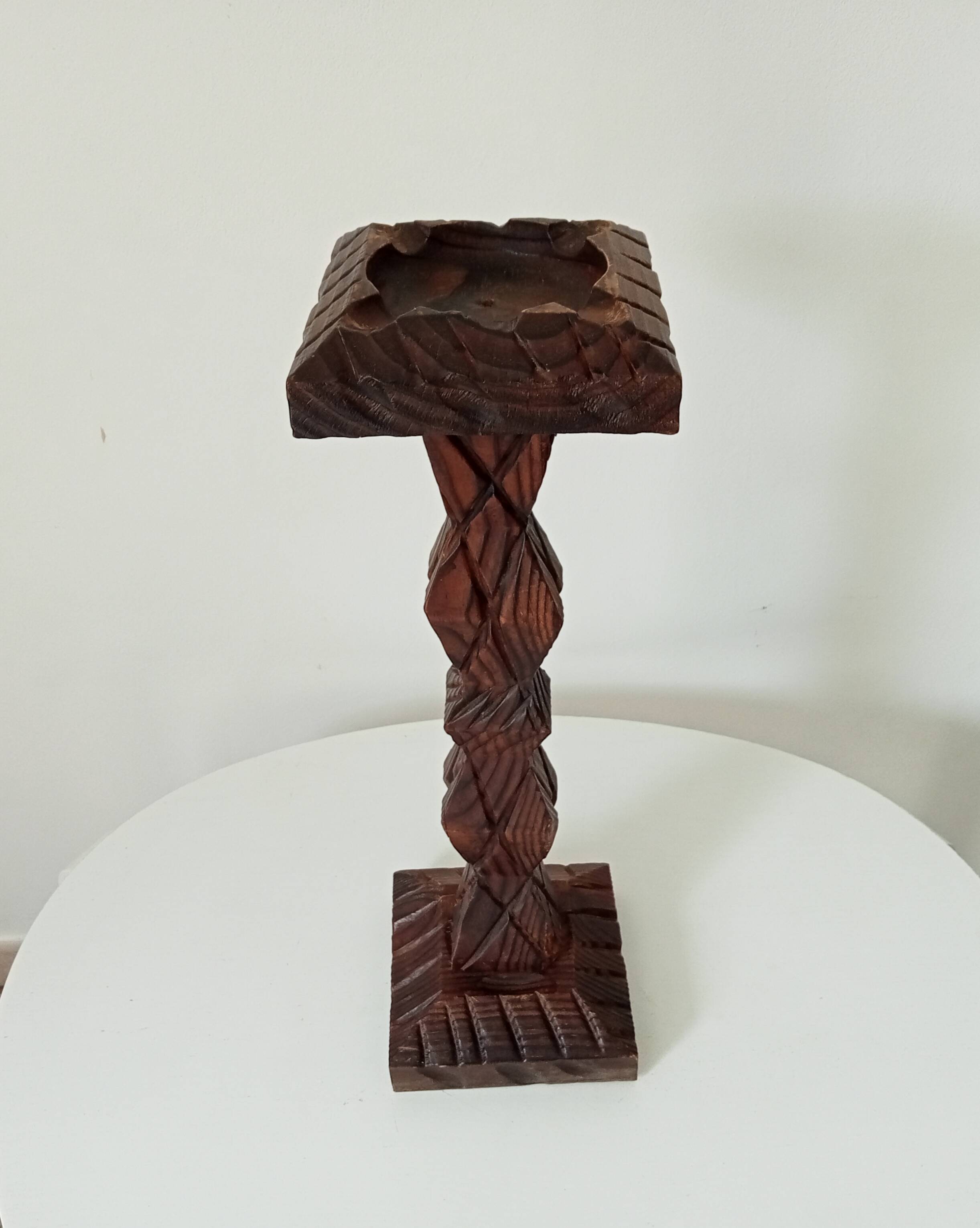 Brutalist standing ashtray from the 50s