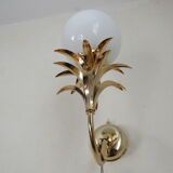 Luminaire wall lamp golden palm tree Sergio Terzani numbered