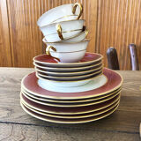 Set plates and coffee Limoges Taourel
