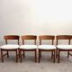 Series of 4 Danish chairs by Borge Mogensen for Søborg Møbelfabr
