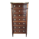Louis XVI style chest of drawers in mahogany, circa 1900.