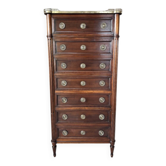 Semainier de style Louis XVI en acajou époque 1900