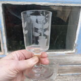 Wine glasses XIXth century blown thick