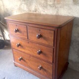 Old walnut chest of drawers