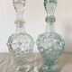 Lot de 2 carafes vintage en verre raisin