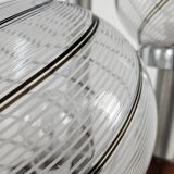 Murano Glass Swirl Floor Lamp with Three Light Points Mid Century 70s