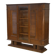 Brutalist display cabinet in oak by Charles Dudouyt, 1940s.