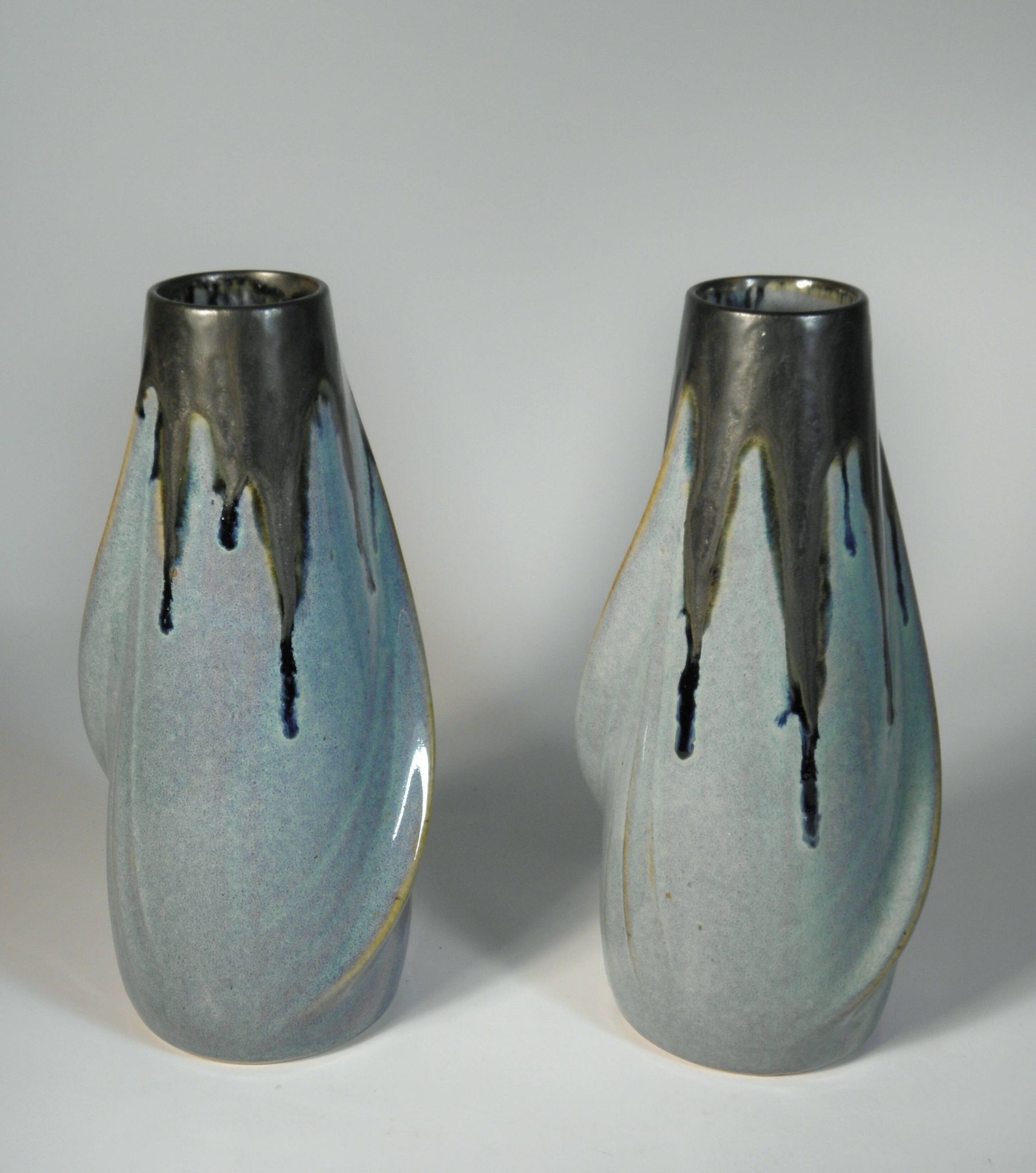 Pair of Art Nouveau style ceramic vases