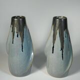 Paire de vases style Art Nouveau en céramique