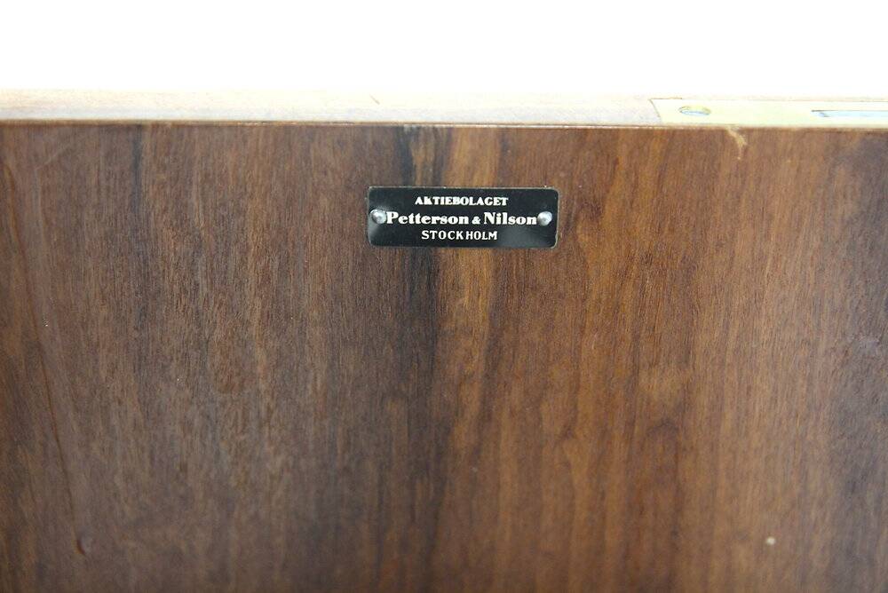 Scandinavian walnut desk, Swedish Modern, Sweden, 1940.