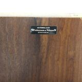 Scandinavian walnut desk, Swedish Modern, Sweden, 1940.