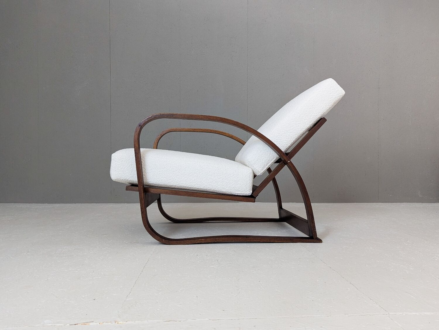 Adjustable H 70 Lounge Chair by Jindřich Halabala for UP Závody, 1930s