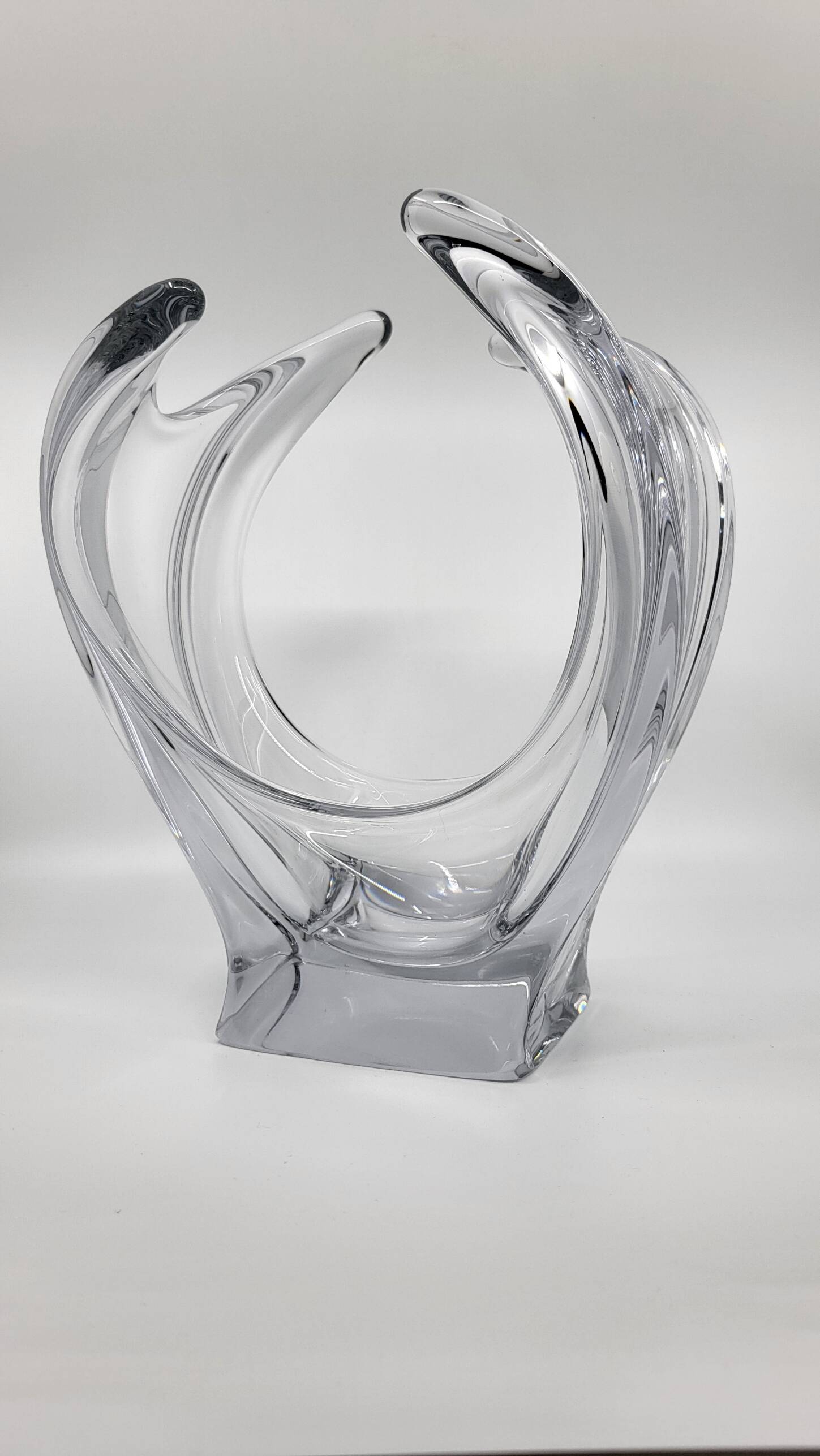 French crystal vase 1970 vintage