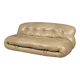 Italian 20thc beige "soriana" leather sofa by tobia scarpa for cassina