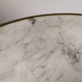 Marble bistro pedestal table