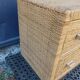 Commode rotin osier 2 tiroirs