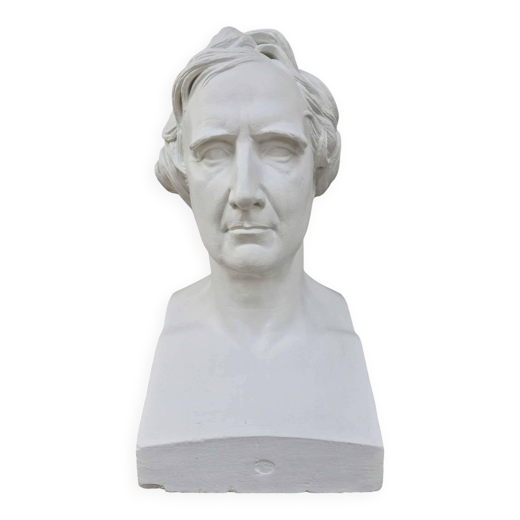 Plaster bust "F. ARAGO / 1839" made by P.J. DAVID (of Angers)