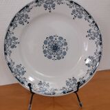 Compotier douche en terre de fer bleu/vert modèle "Mignon", H & Cie Sarreguemines