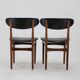 1960s Set of Six Scantic Mobelvaerk Dining Chairs in Leatherette, Denmark
