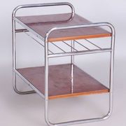 Bauhaus Side Table in Chrome-Plated Steel, 1930s