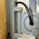 Grey Industrial Scissor Wall Lamp from Elektroinstala, 1960s