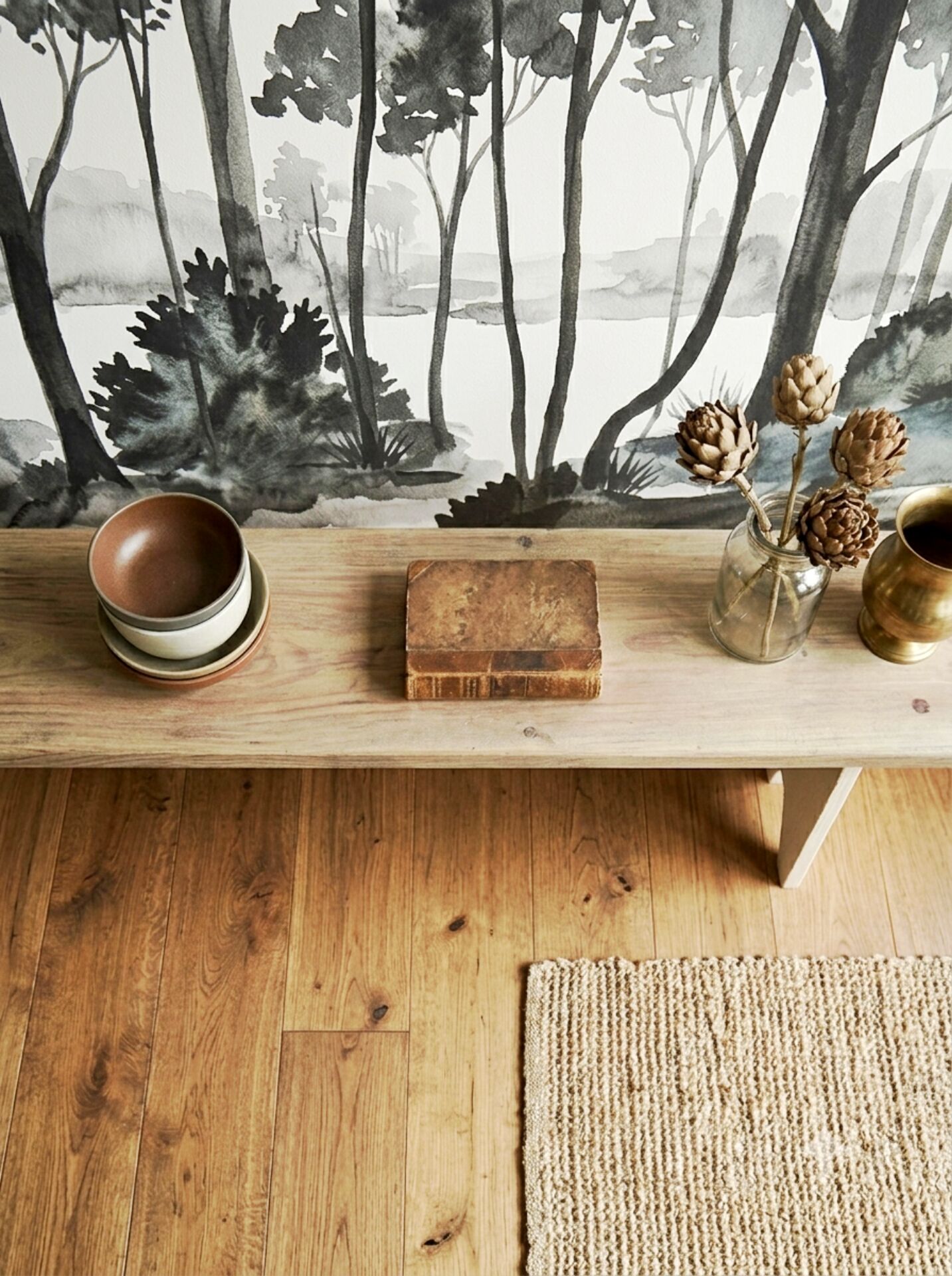 Large farmhouse bench