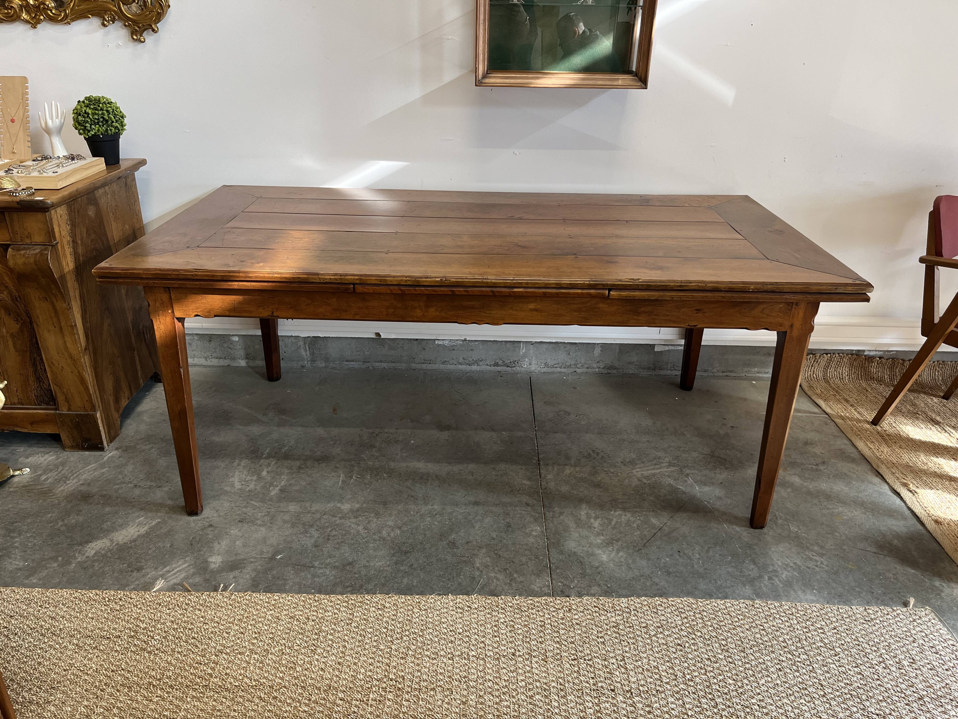 12-person farmhouse table, rustic solid wood 666001