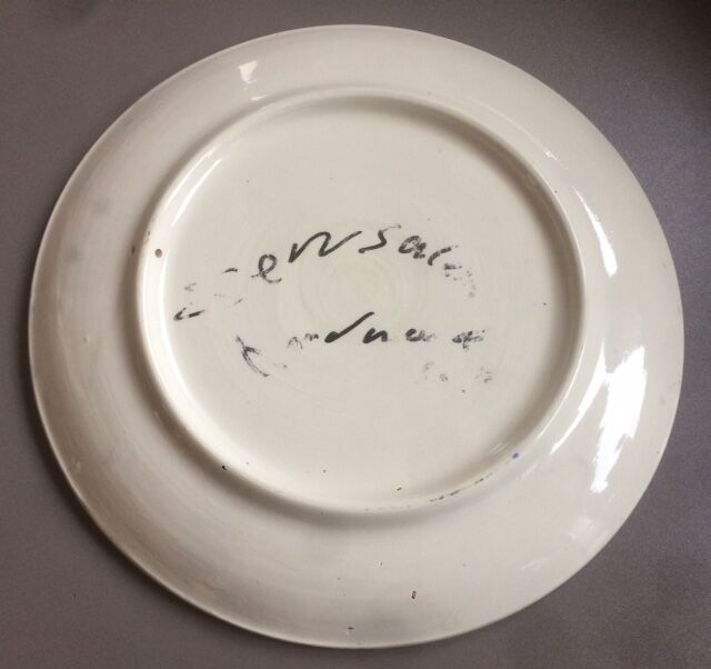 Signed plate