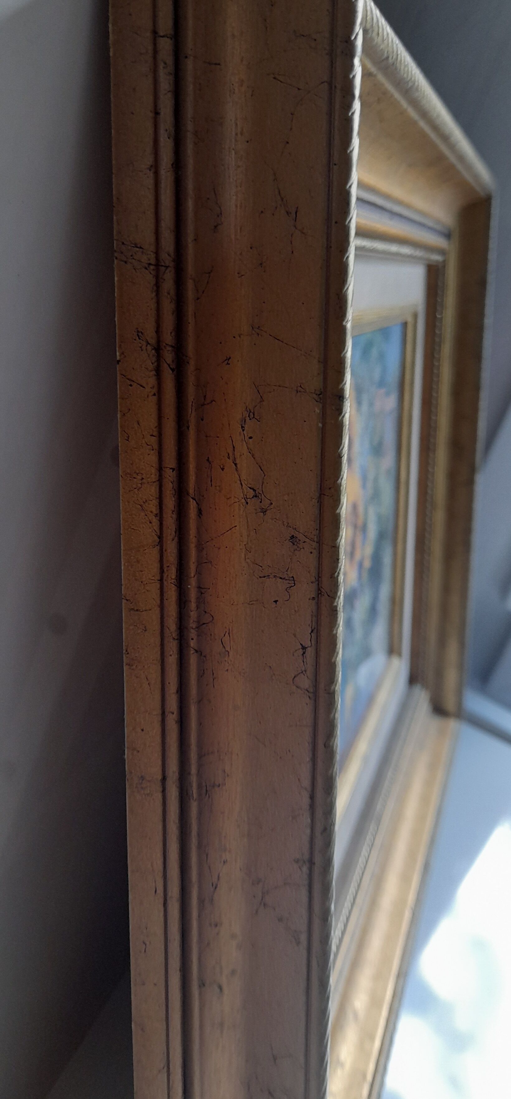 Original sunflower canvas signed by the French painter Roger Bolzonello 39 cm x 33 cm