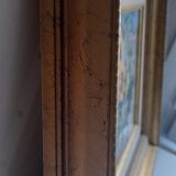 Original sunflower canvas signed by the French painter Roger Bolzonello 39 cm x 33 cm