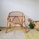 Vintage rattan basket chair – 1960s design