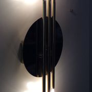 Série de 3 appliques en laiton des années 70