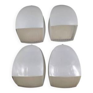 Lot de 4 Appliques  holophane