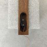 Scandinavian wall lamp teak and perspex - 1960