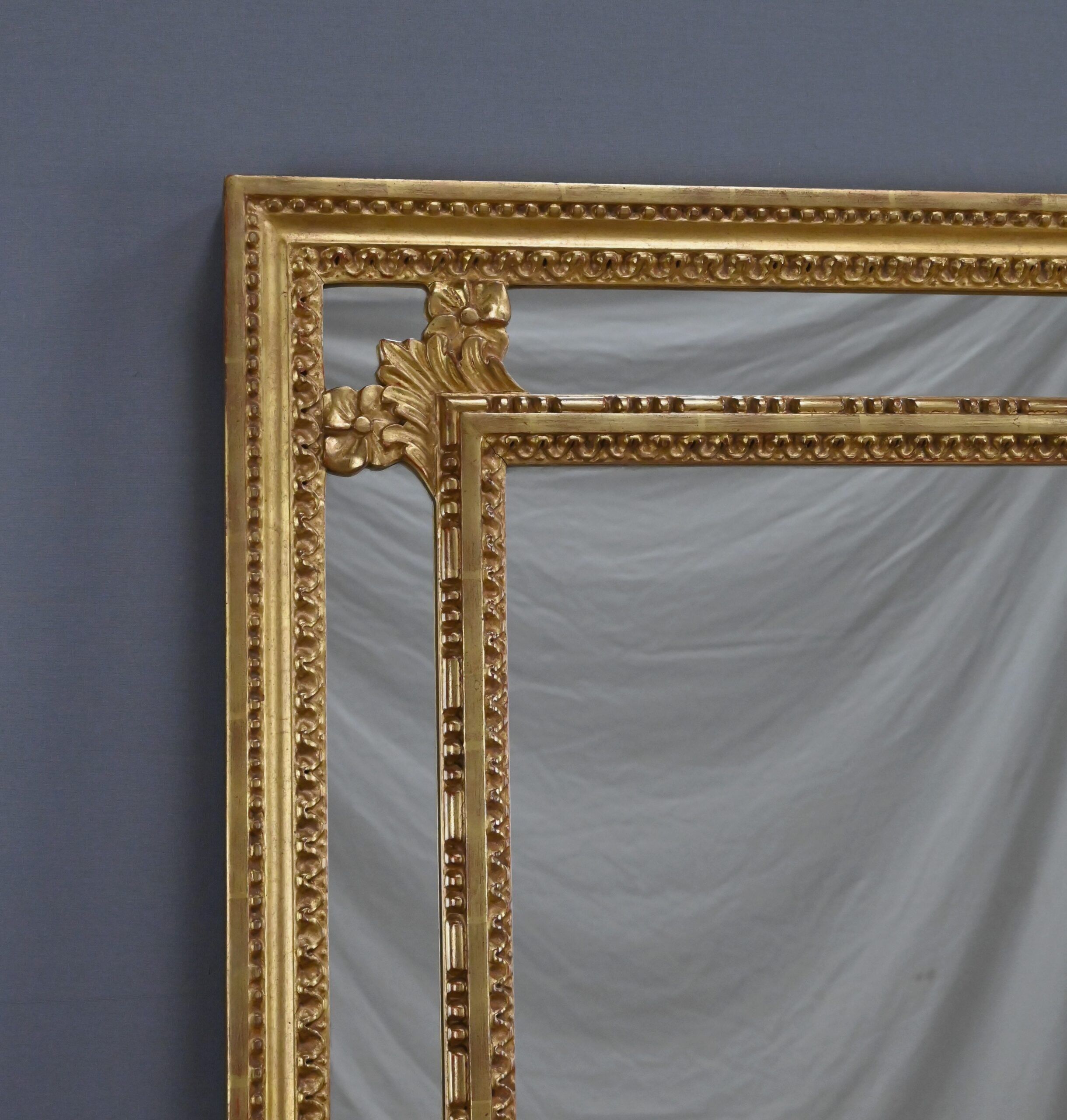 Large mirror with shutters, Louis XVI style – Mid 20th century