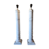 Paire de lampes en marbre