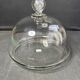 Cheese dome with rimmed tray – ½ blown and cut crystal