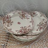 6 polychrome ironstone soup plates