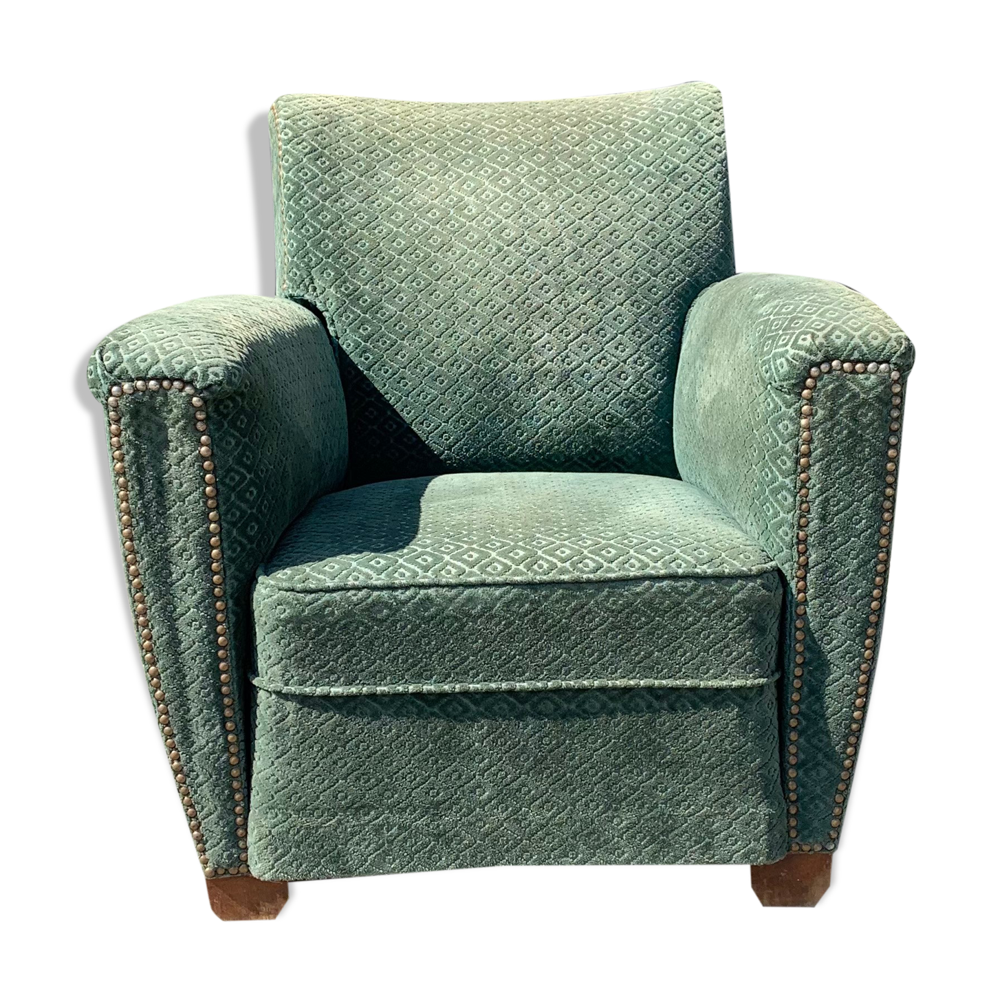 Velvet club chair