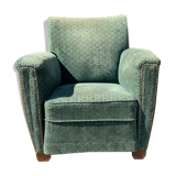 Velvet club chair