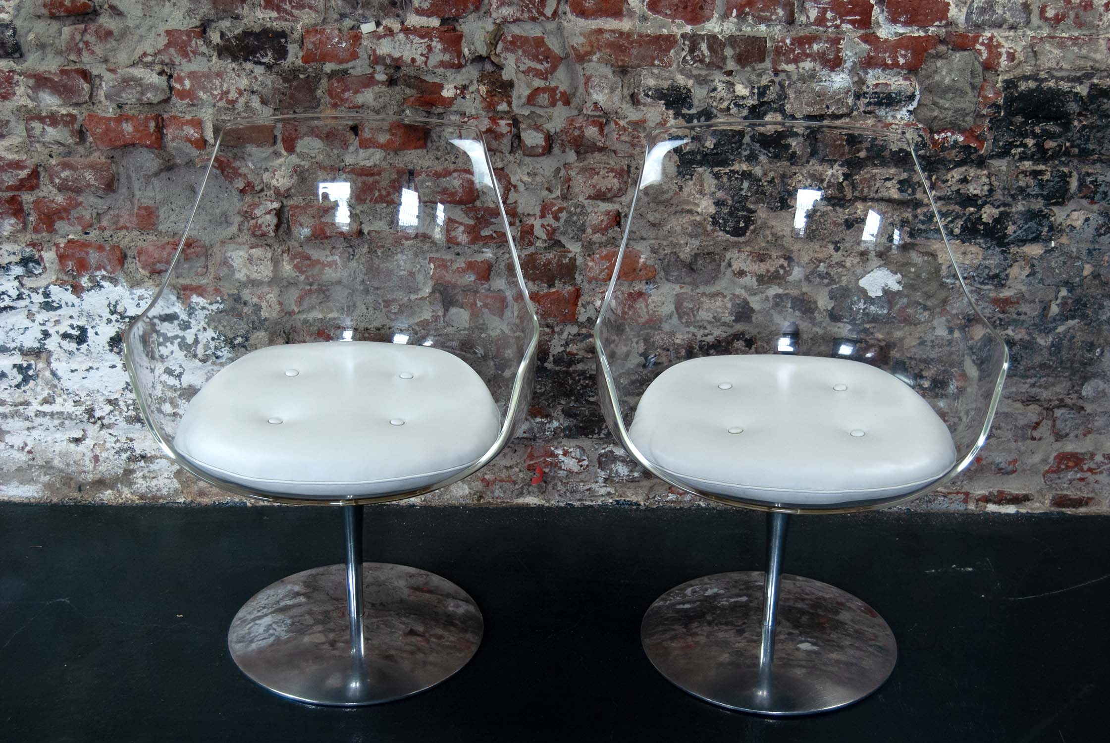 Champagne Chairs by Erwin & Estelle Laverne for Formes Nouvelles 1960s