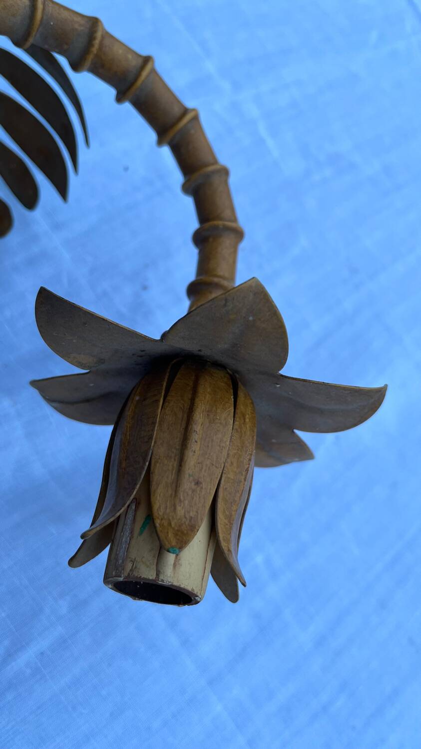 Pair of metal wall lights from the 60s/70s