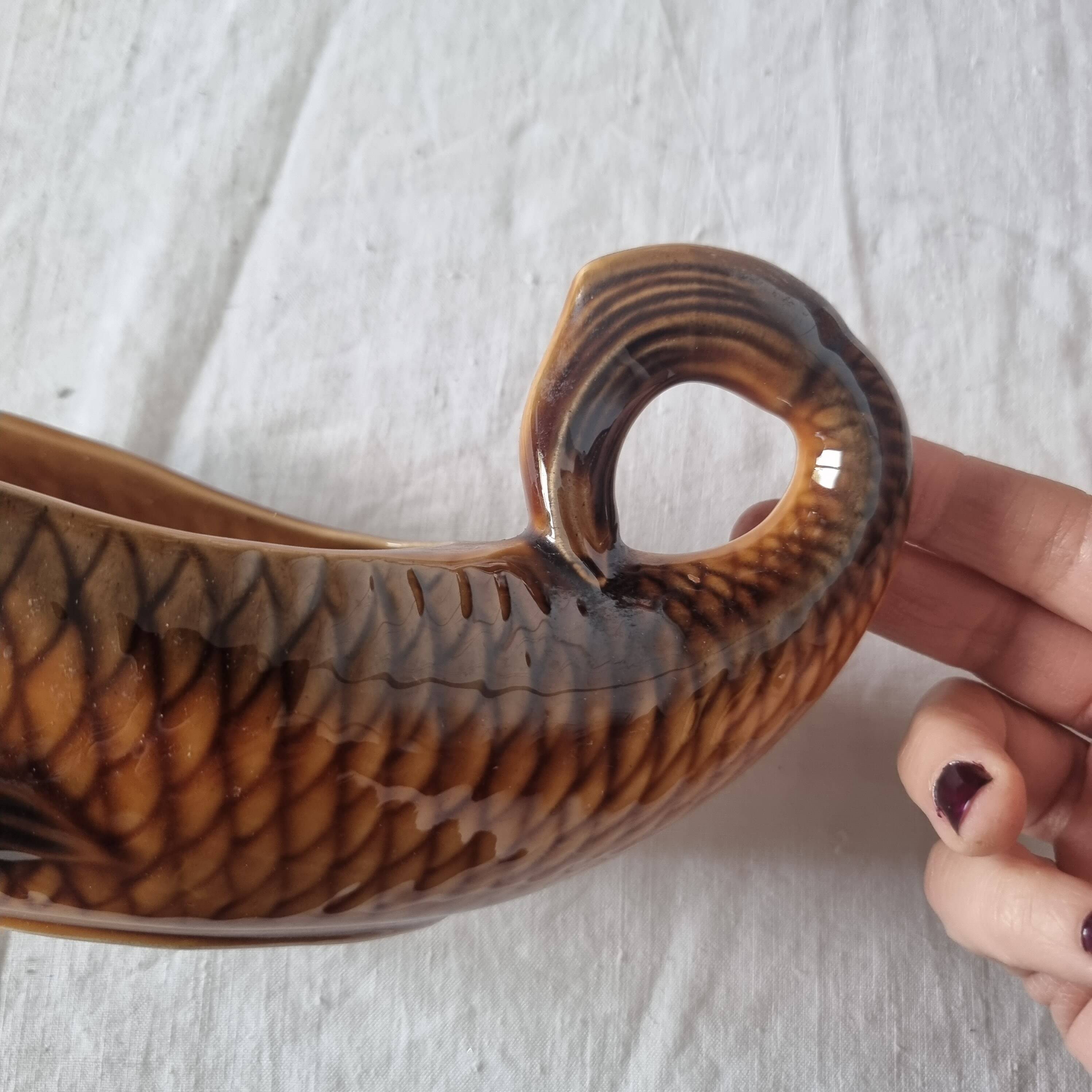 French ceramic dinnerware and plates set sarraguemines 1970s